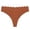 Coffee, variant on Women Invisible Thong Underwear No Show, Seamless Stretch Panties Scallop Waistband, Mid Rise Pink,Size M