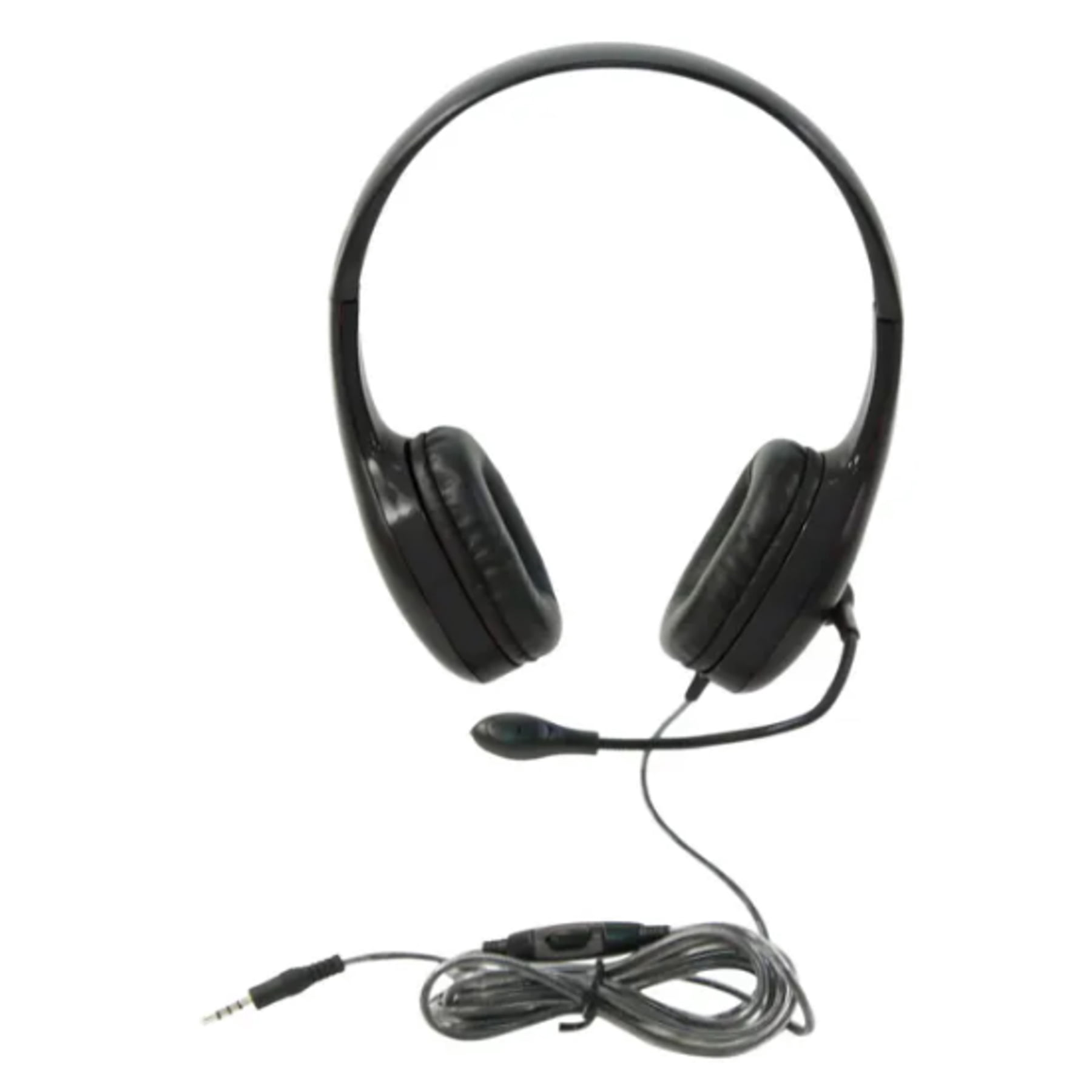 Califone On-Ear Headset with Gooseneck Microphone, 3.5mm, Black