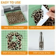 thumbnail image 4 of HTVRONT Permanent Vinyl Pattern-12" x 6ft Adhesive Vinyl Roll for Cutting Machine, Signs, Scrapbooking, Craft, Die Cutters-Leopard, 4 of 8