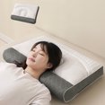 thumbnail image 2 of Fiudx Almohada de Punto, Suave y Transpirable, Relleno de Fibra Natural Reciclada, Lavable y de Fácil Cuidado, Sujeta El Cuello y Ayuda a Dormir, Ideal para Verano, Tamaño 70 X 45 Cm., 2 of 7