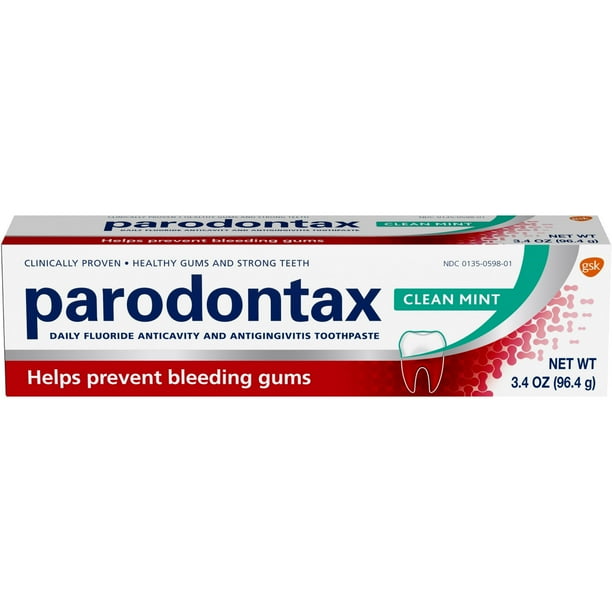Parodontax Gingivitis Toothpaste for Bleeding Gums, Clean Mint 3.4