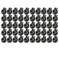 thumbnail image 2 of Hxoliqit,Black Chenille Stems 50pcs Rope Clip Round Shape Lanyard Stopper Ends Cord Luggage Locks Sliding ArtsCrafts & Sewing,Black, 2 of 4