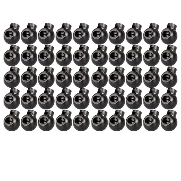 50pcs Round Shape Lanyard Clip,Rope End Stopper Sliding Luggage Lock,for 50pcs Round Shape Lanyard Stopper Ends Cord Luggage Locks,Hecnuo
