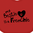 thumbnail image 4 of Inktastic Bestie Frenchie Boys or Girls Baby Bib, 4 of 4