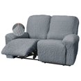 thumbnail image 1 of CHOK Housse Extensible pour Fauteuil Inclinable en Seersucker 2024 4 Pcs style Campagnard Fauteuil Inclinable Housse de Protection Simple pour Meubles de Maison Lavable Durable 1 Place/amande, 1 of 7