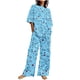 thumbnail image 2 of Puntoco Traje De Verano Para Mujer Pantalones Cortos De Color Con Estampado De Moda Traje Casual De Dos Piezas Liquidación Puntoco Puntoco-6665, 2 of 6