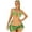 Green, variant on Women's Swimsuit Three Piece Bikini Solid Color Low Waisted Tummy Control Bathing Suit With Removable Pads Beach Vacation Swimming Wear