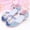 Blue, variant on DuoJiaJ Children Shoes With Diamond Shiny Sandals Princess Shoes Bow High Heels Show Princess Shoes Girls Heeled Sandals Size 11