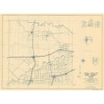 thumbnail image 3 of Highway Dept 14x11 Black Modern Framed Museum Art Print Titled - Knox Texas Highway - Highway Dept 1936, 3 of 5