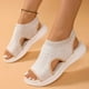 thumbnail image 1 of MKLEKYY Sandalias deportivas para Mujer, de Tela A La Moda de Verano, Transpirables, Con Punta Abierta, Cómodas, Con Plataforma, 1 of 4