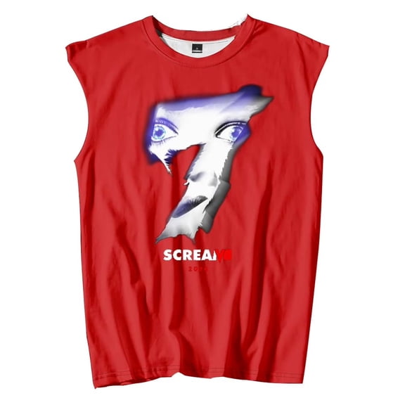 Scream 7 Inspired Graphic Tank Top – Unisex Sleeveless T-Shirt for Women & Men, Casual Streetwear Sports Vest for Movie Fans