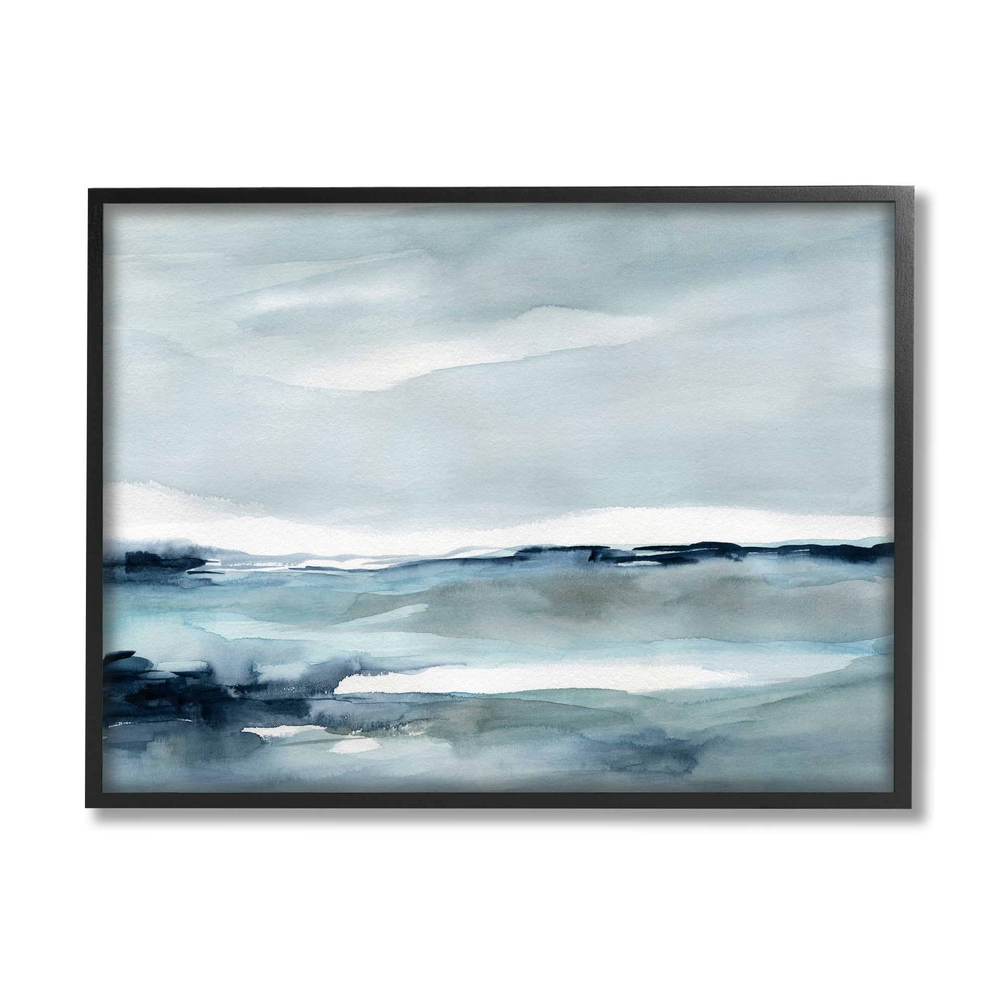Stupell Industries Desolated Northern Polar Ocean Abstract Scenery View ,30 x 24, Design by Carol Robinson