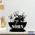 thumbnail image 2 of Handmadetneonsign Bowling Tabletop Metal Clock, Bowling Office Desktop Clock, Bowling Clock Home Decor 75903, 2 of 4