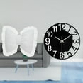 thumbnail image 2 of Cojín de lazo bonito, almohada en forma de lazo, reloj de pared grande, acrílico, silencioso, decoración moderna, hecho de material resistente al desg, 2 of 8