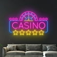 thumbnail image 5 of Handmadetneonsign Casino Wall Art, Casino Open Wall Decor, Welcome Casino Logo Wall Decor, 5 of 5