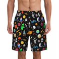 thumbnail image 1 of Bathing Suit Colorful Space Board Shorts Summer Fantasy Planets Stylish Board Short Pants Man DIY Running Fast Dry Beach Trunks, 1 of 5