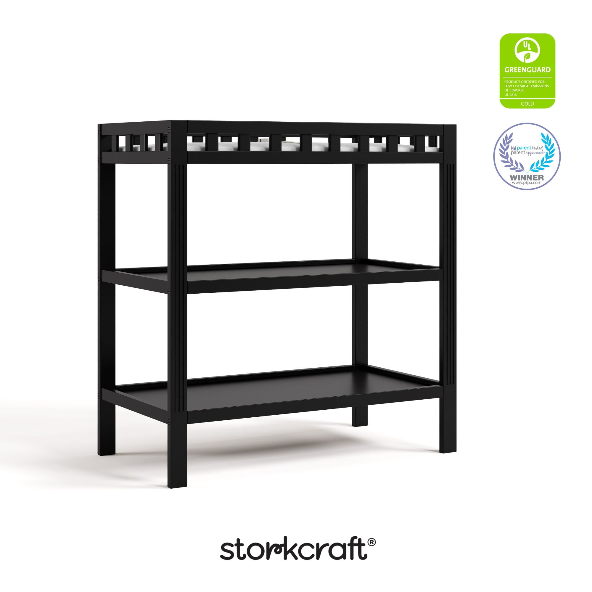 Storkcraft Morningside Infant Changing Table, Black