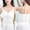 White, variant on V Neck Lace Camisoles with Built in Bra for Women Padded Tank Tops Spaghetti Strap Bralette Cami Crop Top Sexy Party Club Everyday Sleeveless Undershirt White One Size