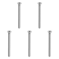 Uxcell M8 x 100 mm Flat Head Socket Cap Screws, 5 Pack 304 Stainless Steel 18-8 Machine Screws Flat Countersunk Bolts