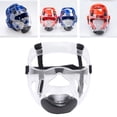 thumbnail image 4 of athleticsshop2018 Clear Taekwondo Face Guard Guard Cover Head Gear for Sparring Kids 3Pcs, 4 of 8