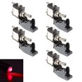 thumbnail image 2 of ESUPPORT Car Carbon Fiber Cover Red LED Light Rokcer Toggle Switch SPST ON OFF Pack of 5, 2 of 4