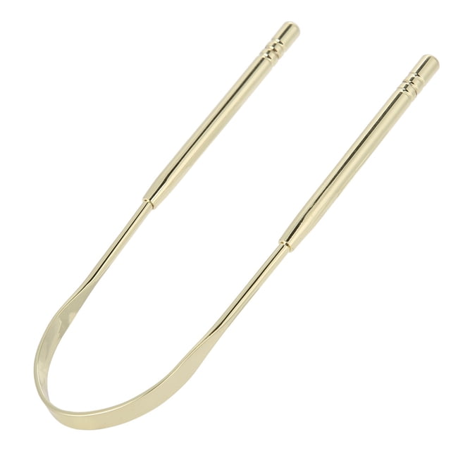 Rascador de lengua limpiador de lengua de acero inoxidable tratamiento para el mal aliento para adultos y niños limpiador de raspador de lengua raspador de lengua de metal ANGGREK Otros