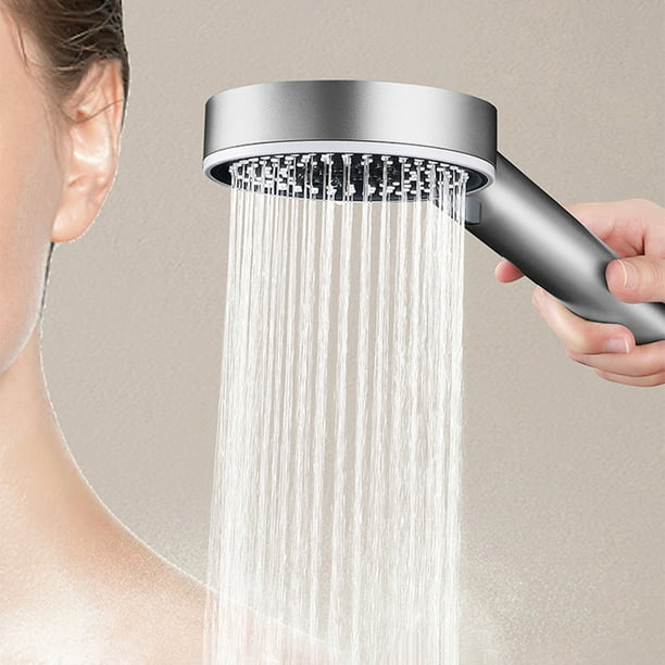 Cabezal de ducha de mano de alta presión para agua dura, 5 modos de rociado, ideal para personas mayores y niños. Ideal para duchas domésticas.