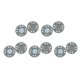 thumbnail image 1 of 10 pares de broches de presión magnéticos de 20 mm para bricolaje gris, 1 of 9