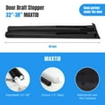 thumbnail image 6 of MAXTID Under Door Draft Blocker Black 32-38" Front Air Draft Stopper Reduce Noise Window Breeze Blocker Adjustable Door Sweep, 6 of 7