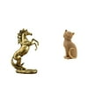 thumbnail image 1 of Estatua del caballo,Estatua de caballo de pie hecha a mano de resina de cafetería,Escultura de caballo de pie,estatua decorativa,Figura de escritorio,Estatua de gato,linda, 1 of 8