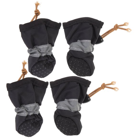 ULTNICE 4pcs Pet Dog Shoes Waterproof -slip Footwear for Rainy Day Pets