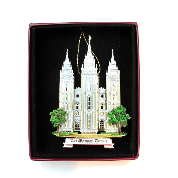 Nations Treasures Mormon Temple Christmas Ornament Salt Lake City Utah