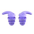 thumbnail image 3 of 1 Par Tapones para Los Oídos Silicona 3 Capas 5 A 12 Años () Rojo Morado, 3 of 4