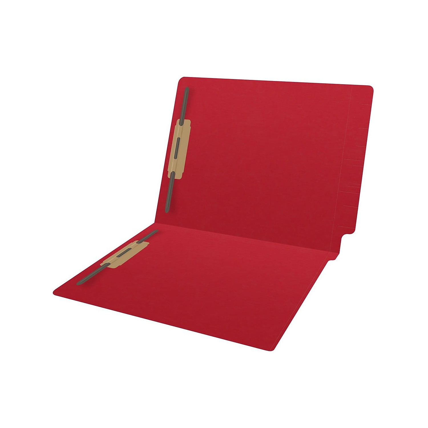 Medical Arts Press Reinforced End Tab File Folder Straight Cut Letter-Size Red 50/Box (S-01502-RED)