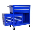 thumbnail image 5 of Tcbosik 8-Drawer Tool Chest with Lockable Wheels, Rolling Tool Organizer with Detachable Top, Metal Tool Box for Garage/Workshop, Blue, 5 of 6