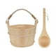 thumbnail image 3 of Barril de madera para Sauna, herramienta de baño humeante para SPA, accesorios de baño, cuchara para pies, cubeta de baño para Sauna y baño, 3 of 9