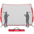 thumbnail image 1 of AOLIGEIJS Sports Barrier Net,Sports Net,Barricade Backstop Net,Perfect for Baseball,Softball,Soccer, Basketball,Lacrosse, 1 of 4