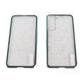 thumbnail image 2 of Smartphone Magnetic Case, Double Sided Glass Green Metal Full Wrap Phone Protective Case Dustproof  for S22, 2 of 7