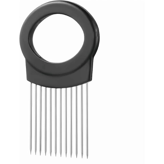 Stainless Steel Onion Slice Holder, Lemon Slicer Vegetable Cutter, Chopper Slicing Assistant Tool for Meat, Onion, Potato, Tomato Home Kitchen Tools (C-1 PCS)