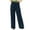 Blue, variant on Linen Pants for Women Elastic High Waisted Drawstring Wide Leg Lounge Pants Loose Casual Trousers with Pockets