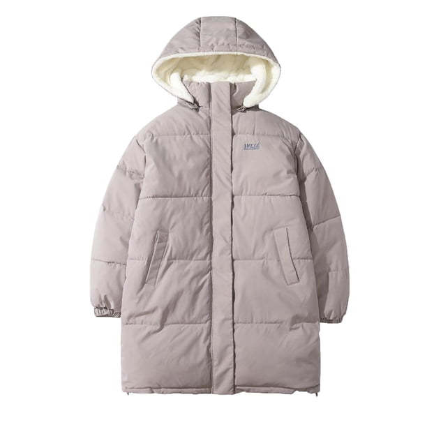 Chaqueta de invierno de algodón para mujer, con capucha, manga larga, informal, con bolsillos laterales y capucha.