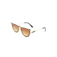 thumbnail image 4 of Half Frame Rhinestone Round Fashion Sunglasses, 4 of 7