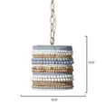 thumbnail image 3 of Jamie Young Co Strand Wood Beaded Pendant Multi-Color, 3 of 6