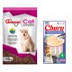thumbnail image 1 of Güesos Gatos 10 kg + Churu Atún con Almeja Sobre con 4 Tubos de 14 g, 1 of 3