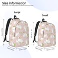 thumbnail image 4 of Rocae Cute Rabbit for Durable Canvas Backpack Leisure Large Bag Travel Rucksack Multi-function Backpack Medium, 4 of 8