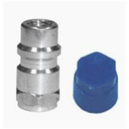 

0.437-20 in. Straight Lo-Side Aluminum Retrofit Fitting with Blue Cap