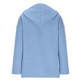 thumbnail image 6 of Bxsruta Womens Hooded Cardigan Button Down Quilted Sweaters Long Sleeve Casual Outerwear, 6 of 7