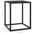 thumbnail image 2 of vidaXL Coffee Table Black Tempered glass, powder-coated steel Compact, 2 of 4