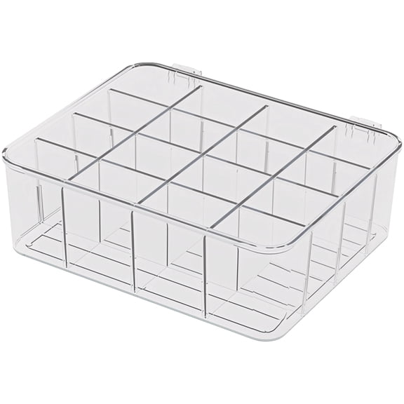 Transparent Storage Organizer with Lid, Storage Bower, Space-Saving Stackable Design, Ideal for Small Wardrobes