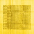 thumbnail image 1 of Ahgly Company Indoor Square Solid Yellow Modern Area Rugs, 5' Square, 1 of 4